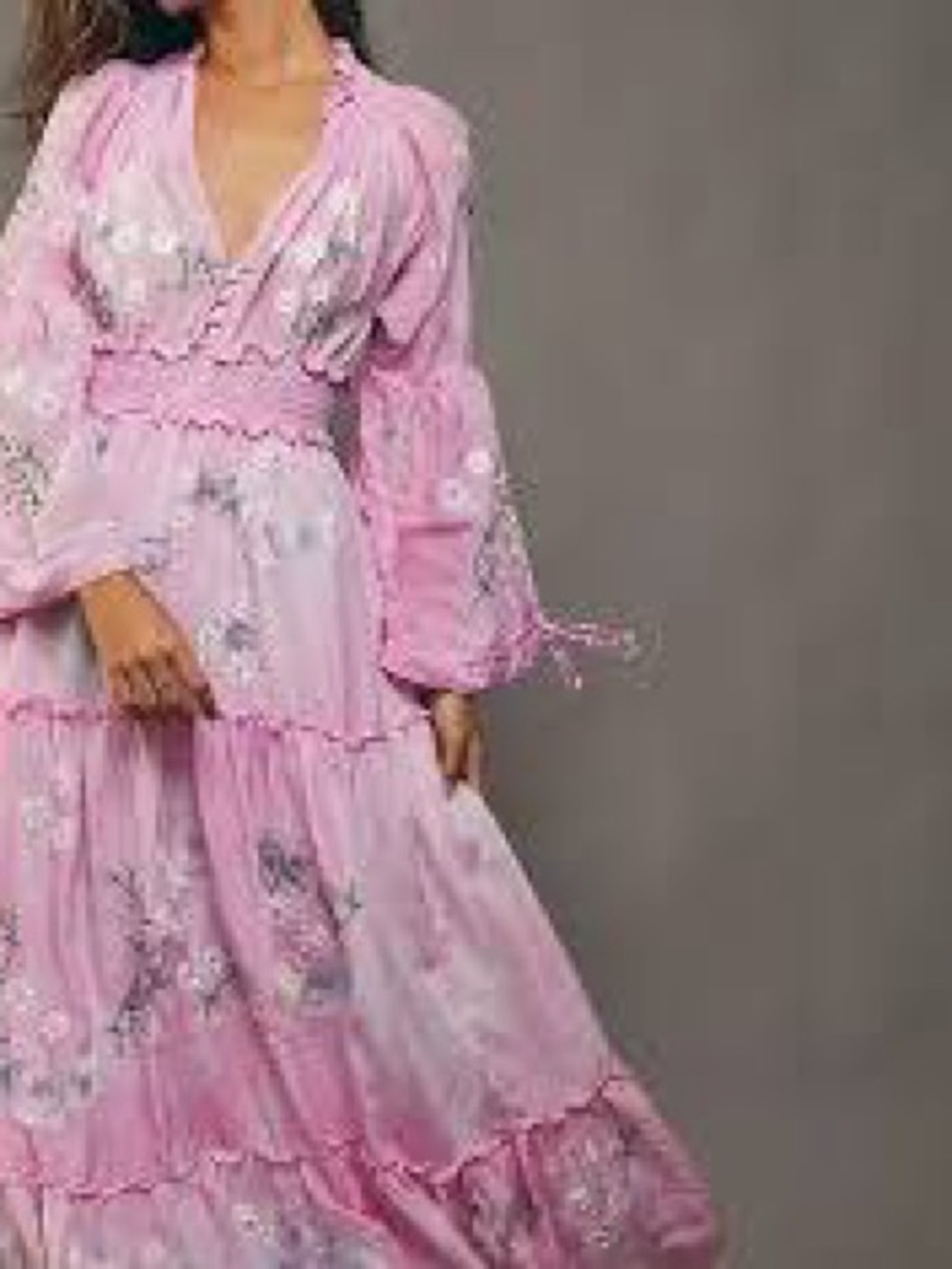 Free People x Fillyboo Daisy Island Maxi Dress M Embroidered NWT SOLD OUT $480 - Picture 3 of 6